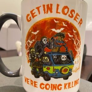 Halloween horror get in losers mug